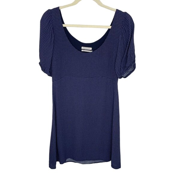 Urban Outfitters Navy Ditsy Floral Scoop Neck Dress, M - Picture 1 of 8